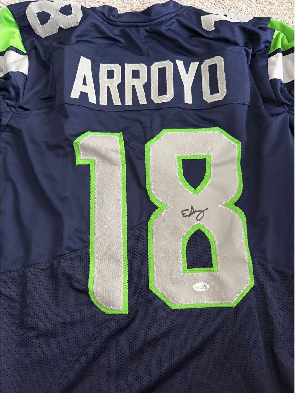 Elijah Arroyo custom Seattle Seahawks signed jersey